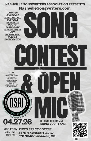 April Chapter Challnge and Open Mic