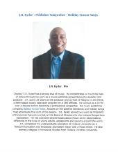 J.R. Ryder - speaker November meeting - Fort Wayne NSAI