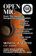June Open Mic at THIRD SPACE COFFEE