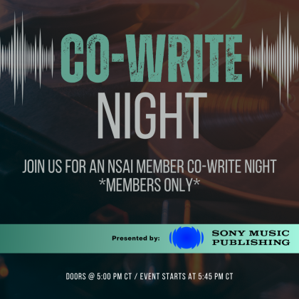 Holiday in July co-write night