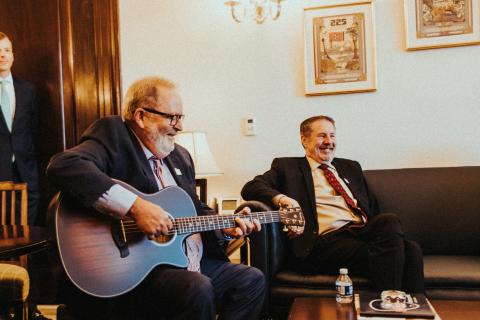 NSAI President of the Board Steve Bogard and NSAI Executive Director Bart Herbison Sit Down for a Meeting with Bill Hagerty