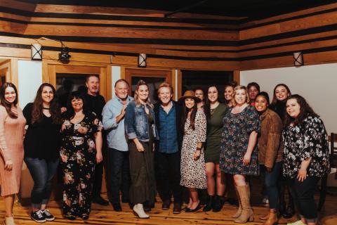 NSAI + Texas Heritage Songwriters Association Staff with Lee Roy Parnell